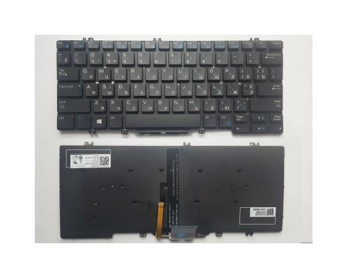Клавіатура ноутбука Dell Latitude E7280/E7290/E7380/E7390 черн/подсв (A46137)
