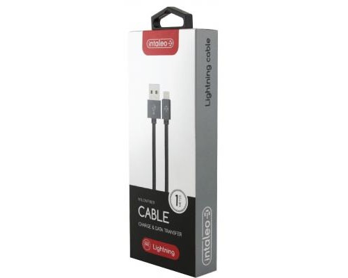 Дата кабель USB 2.0 AM to Lightning 1.0m CBGNYL1 grey Intaleo (1283126477652)