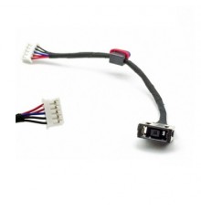 Роз'єм живлення ноутбука з кабелем Lenovo PJ953 (прямоугольный + center pin), 5-pin,12 см (A49114)