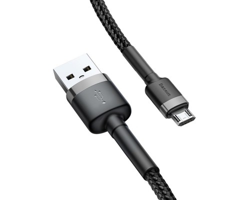 Дата кабель USB 2.0 AM to Micro 5P 2.0m 1.5A grey-black Baseus (CAMKLF-CG1)
