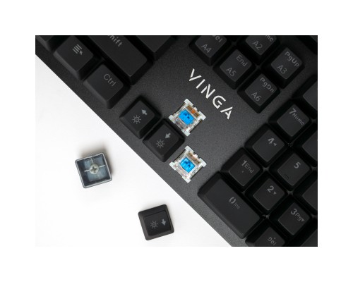 Клавіатура Vinga KBGM160 LED Outemu Blue USB Black (KBGM160 Black)