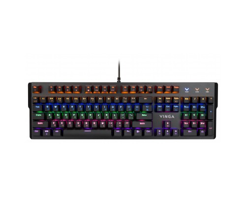 Клавіатура Vinga KBGM160 LED Outemu Blue USB Black (KBGM160 Black)