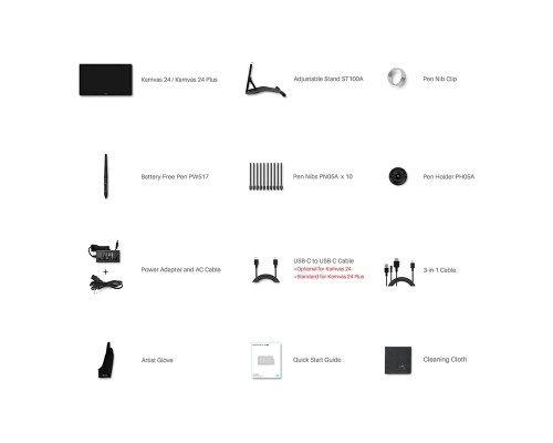 Графічний планшет Huion Kamvas 24 Plus (GS2402)