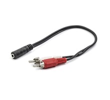 Перехідник 3.5 mm female to 2хRCA male PowerPlant (CA910847)