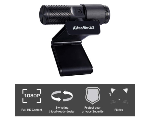 Веб-камера AVerMedia Live Streamer CAM 313 Black (40AAPW313ASF)