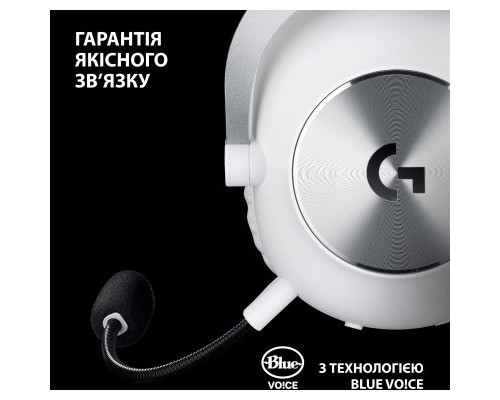 Навушники Logitech G Pro X 2 Lightspeed Wireless White (981-001269)
