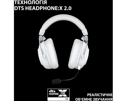 Навушники Logitech G Pro X 2 Lightspeed Wireless White (981-001269)