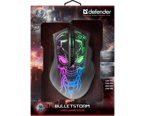 Мишка Defender Bulletstorm GM-928 USB Black (52928)