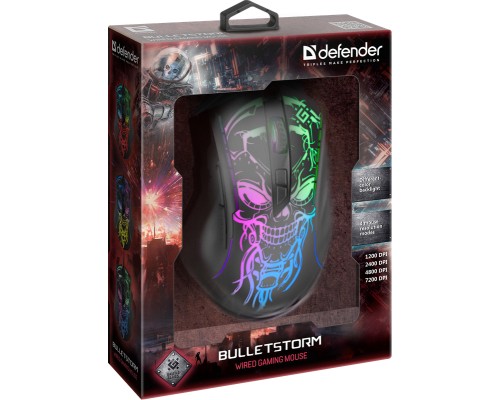 Мишка Defender Bulletstorm GM-928 USB Black (52928)