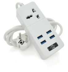 Мережевий фільтр живлення Voltronic TВ-Т06, 1роз, 4*USB White (ТВ-Т06-White)