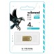USB флеш накопичувач Wibrand 4GB Hawk Gold USB 2.0 (WI2.0/HA4M1G)