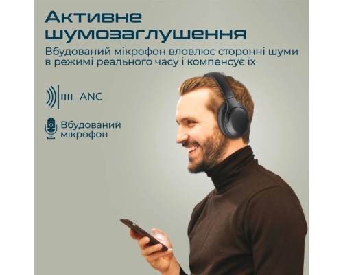 Навушники Promate Concord ANC Black (concord.black)