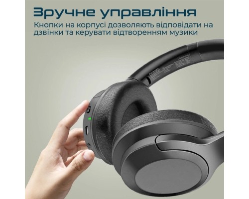 Навушники Promate Concord ANC Black (concord.black)
