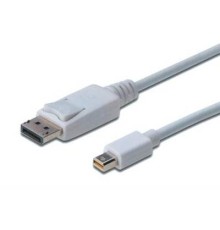 Кабель мультимедійний miniDisplayPort to DisplayPort 2.0m Digitus (AK-340102-020-W)