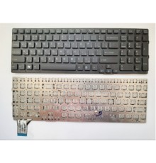 Клавіатура ноутбука Sony VPC-SE Series черная без рамки подсветка UA (A43386)