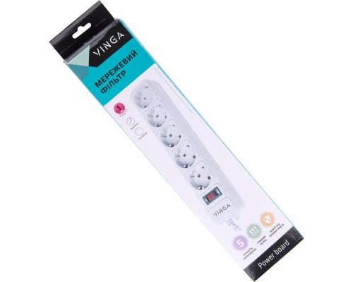 Мережевий фільтр живлення Vinga VG5-2-100