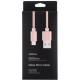 Дата кабель USB 2.0 AM to Lightning 1.0m Rose Gold Rock (F_69311)