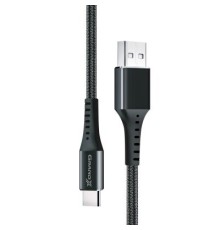 Дата кабель USB 2.0 AM to Type-C 1.2m Black Grand-X (FC-12B)