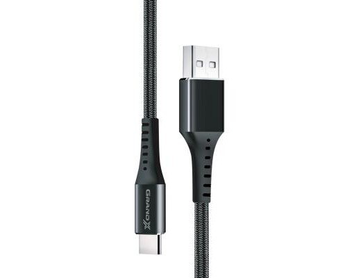 Дата кабель USB 2.0 AM to Type-C 1.2m Black Grand-X (FC-12B)