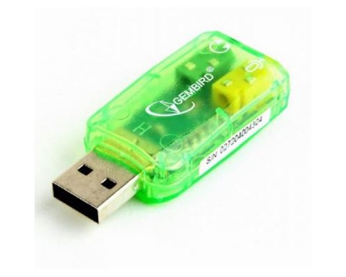 Перехідник USB2.0-Audio Gembird (SC-USB-01)