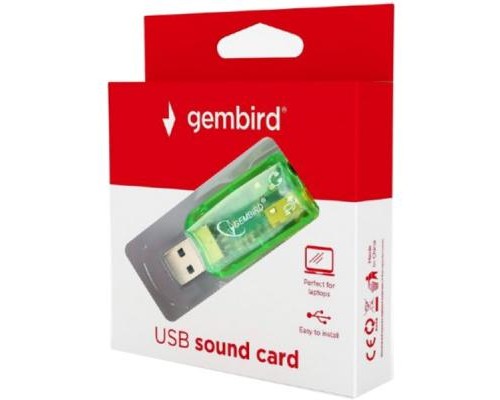 Перехідник USB2.0-Audio Gembird (SC-USB-01)