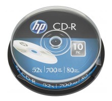 Диск CD HP CD-R 700MB 52X 10шт Spindle (69308/CRE00019-3)