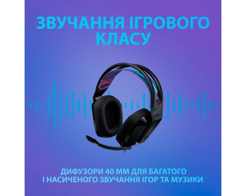 Навушники Logitech G335 Wired Gaming Black (981-000978)