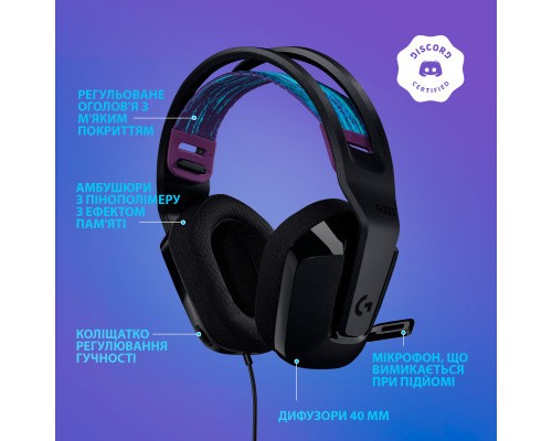 Навушники Logitech G335 Wired Gaming Black (981-000978)