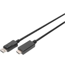 Кабель мультимедійний DisplayPort to HDMI 2.0m UHD 4K, M/M type A Digitus (AK-340303-020-S)