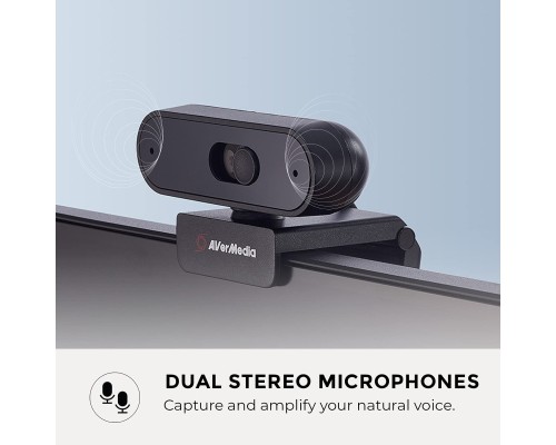 Веб-камера AVerMedia Live Streamer CAM PW310P Full HD Black (40AAPW310AVS)
