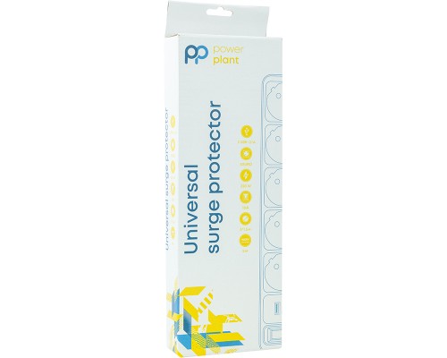 Мережевий фільтр живлення PowerPlant 5м, 5 розеток, USB 2.1A (JY-1056U/5) (PPSA10M50S5U)