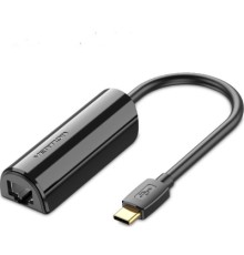 Перехідник USB3.1 Type-C to Ethernet RJ45 1000 Mb Gigabit Vention (CFBBB)