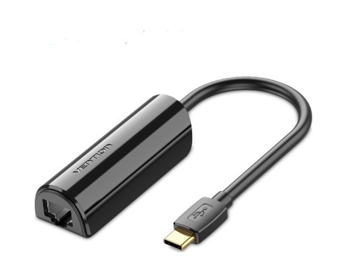 Перехідник USB3.1 Type-C to Ethernet RJ45 1000 Mb Gigabit Vention (CFBBB)