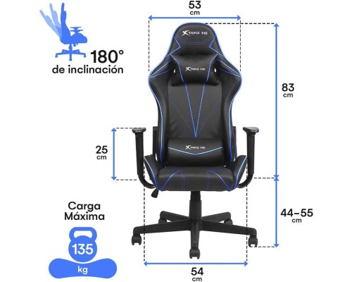 Крісло ігрове Xtrike ME Advanced Gaming Chair GC-909 Black/Blue (GC-909BU)