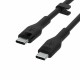 Дата кабель USB-C to USB-C 3.0m 60W Black Belkin (CAB009BT3MBK)