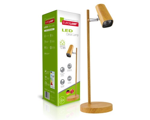 Настільна лампа Eurolamp LED-TLD-8W(wooden)