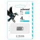 USB флеш накопичувач Wibrand 4GB Hawk Silver USB 2.0 (WI2.0/HA4M1S)