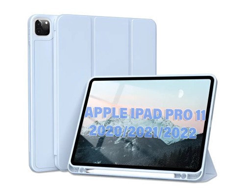 Чохол до планшета BeCover Tri Fold Hard TPU Apple iPad Pro 11 2020/2021/2022 Light Blue (711112)