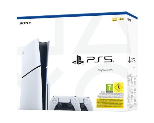 Ігрова консоль Sony Playstation 5 Slim (2 геймпада Dualsense) Blu-Ray (1000042053)
