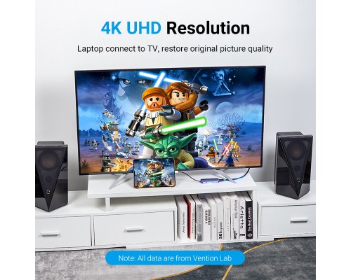 Концентратор Vention USB3.1 Type-C --> HDMI/USB-C Gen 1/USB 3.0x3/PD 100W Hub 6-i (TOFHB)