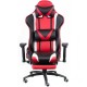 Крісло ігрове Special4You ExtremeRace black/red/white with footrest (E6460)