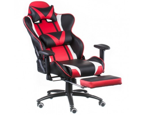 Крісло ігрове Special4You ExtremeRace black/red/white with footrest (E6460)
