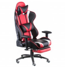 Крісло ігрове Special4You ExtremeRace black/red/white with footrest (E6460)