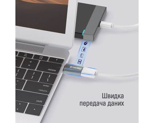 Перехідник USB-A toUSB-C ColorWay (CW-AD-AC)