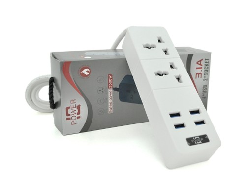 Мережевий фільтр живлення Voltronic TВ-Т07, 2роз, 4*USB White (ТВ-Т07-White)
