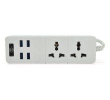Мережевий фільтр живлення Voltronic TВ-Т07, 2роз, 4*USB White (ТВ-Т07-White)