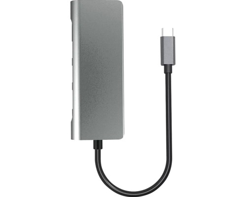 Концентратор Prologix USB3.1 Type C to HDMI+2*USB3.0+PD+Lan+TF+SD (PR-WUC-105B)