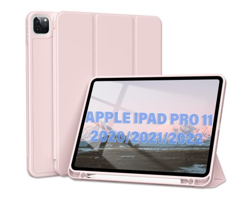 Чохол до планшета BeCover Tri Fold Hard TPU Apple iPad Pro 11 2020/2021/2022 Pink (711113)
