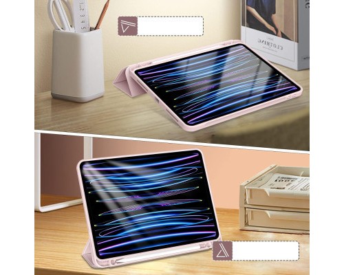 Чохол до планшета BeCover Tri Fold Hard TPU Apple iPad Pro 11 2020/2021/2022 Pink (711113)