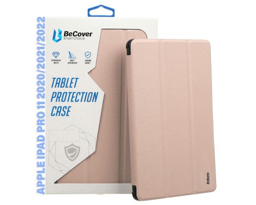 Чохол до планшета BeCover Tri Fold Hard TPU Apple iPad Pro 11 2020/2021/2022 Pink (711113)